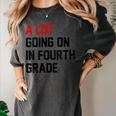 Teacher A Lot Going On In Fourth Grade Back To School Women's Comfort Colors T-Shirt Pepper