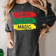 Teacher Magic Black History Month Educator For Men Women Women's Comfort Colors T-Shirt Pepper Teacher Magic Black History Month Educator For Men Women Women's Comfort Colors T-Shirt Pepper