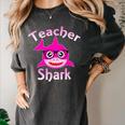 Teacher Shark Female Teacher Women's Comfort Colors T-Shirt Pepper Teacher Shark Female Teacher Women's Comfort Colors T-Shirt Pepper