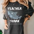 Teacher Shark Shirt Christmas Idea For Him Her Women's Comfort Colors T-Shirt Pepper Teacher Shark Shirt Christmas Idea For Him Her Women's Comfort Colors T-Shirt Pepper