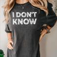 Teacher Shirts I Don't Know Idea For Teachers & Workers Adults - Small Short Sleeve Women's Comfort Colors T-Shirt Pepper Teacher Shirts I Don't Know Idea For Teachers & Workers Adults - Small Short Sleeve Women's Comfort Colors T-Shirt Pepper