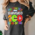 My Teacher Survived 100 Days Of Me 100 Days Of School Women's Comfort Colors T-Shirt Pepper
