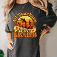 Teacher All Teachers Love Brains Halloween Party Women's Comfort Colors T-Shirt Pepper