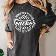 Teacher Thankful Blessed & Kind Of A Mess Hearts Cute Women's Comfort Colors T-Shirt Pepper Teacher Thankful Blessed & Kind Of A Mess Hearts Cute Women's Comfort Colors T-Shirt Pepper