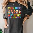 Teacher Of Tiny Superheroes Teach 100th Day Of School Women's Comfort Colors T-Shirt Pepper