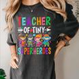 Teacher Of Tiny Superheroes Women's Comfort Colors T-Shirt Pepper Teacher Of Tiny Superheroes Women's Comfort Colors T-Shirt Pepper