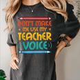 Teacher Voice Teacherlife Primary School Teacher Women's Comfort Colors T-Shirt Pepper Teacher Voice Teacherlife Primary School Teacher Women's Comfort Colors T-Shirt Pepper