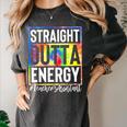 Teacher's Assistant Straight Outta Energy Teaching Tie Dye For Men Women Women's Comfort Colors T-Shirt Pepper