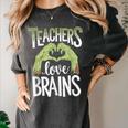 Teachers Love Zombie Teacher Halloween Fun Women's Comfort Colors T-Shirt Pepper