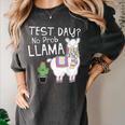 Teachers Testing Day Test Day No Prob Llama Teacher Women's Comfort Colors T-Shirt Pepper Teachers Testing Day Test Day No Prob Llama Teacher Women's Comfort Colors T-Shirt Pepper