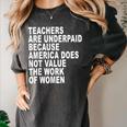 Teachers Are Underpaid Because America Does Not Value Men Women Women's Comfort Colors T-Shirt Pepper Teachers Are Underpaid Because America Does Not Value Men Women Women's Comfort Colors T-Shirt Pepper