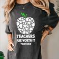 Teachers Are Worth It Red For Ed Women's Comfort Colors T-Shirt Pepper Teachers Are Worth It Red For Ed Women's Comfort Colors T-Shirt Pepper