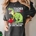 Teachersaurus Rex Dinosaur Like A Normal Teacher Saurus Women's Comfort Colors T-Shirt Pepper Teachersaurus Rex Dinosaur Like A Normal Teacher Saurus Women's Comfort Colors T-Shirt Pepper