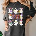 Teaching My Boos Teacher Cute Ghost Groovy Teacher Halloween Women's Comfort Colors T-Shirt Pepper Teaching My Boos Teacher Cute Ghost Groovy Teacher Halloween Women's Comfort Colors T-Shirt Pepper