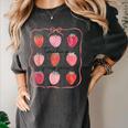 Teaching Is My Jam Teacher Team Crew Cute Strawberry Girls Women's Comfort Colors T-Shirt Pepper
