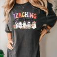 Teaching My Little Boos Teacher Ghost Teacher Halloween For Men Women Kids Women's Comfort Colors T-Shirt Pepper