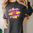 Teaching Is My Superpower Retro Comic Super Teacher Women's Comfort Colors T-Shirt Pepper Teaching Is My Superpower Retro Comic Super Teacher Women's Comfort Colors T-Shirt Pepper