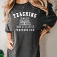 Teaching Tiny Disciples Christian Bible Verse Teacher Women's Comfort Colors T-Shirt Pepper Teaching Tiny Disciples Christian Bible Verse Teacher Women's Comfort Colors T-Shirt Pepper