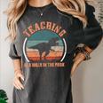 Teaching Is A Walk In The Park Teacher T-Rex Retro Women's Comfort Colors T-Shirt Pepper Teaching Is A Walk In The Park Teacher T-Rex Retro Women's Comfort Colors T-Shirt Pepper