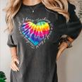 Teaching Is a Work Of Heart Tie Dye Hippie For Teacher For Men Women Girls Kids Women's Comfort Colors T-Shirt Pepper