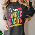Team Kindergarten Teacher Student Back To School Women's Comfort Colors T-Shirt Pepper