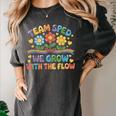 Team SPED We Grow With The Flow Special Ed Teacher Women's Comfort Colors T-Shirt Pepper Team SPED We Grow With The Flow Special Ed Teacher Women's Comfort Colors T-Shirt Pepper