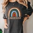 Technology Teacher Rainbow Appreciation Day Back To School For Men Women Women's Comfort Colors T-Shirt Pepper