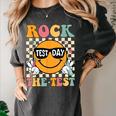 Test Day Rock The Test Teacher Testing Day You Got This Women's Comfort Colors T-Shirt Pepper