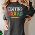 Testing Squad Costume Test Day Teacher Student School Women's Comfort Colors T-Shirt Pepper Testing Squad Costume Test Day Teacher Student School Women's Comfort Colors T-Shirt Pepper