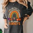 Thankful For My 5th Grade Turkeys Thanksgiving Teacher Women's Comfort Colors T-Shirt Pepper