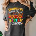 Thankful For My Little Turkeys Teacher Thanksgiving Teachers Women's Comfort Colors T-Shirt Pepper Thankful For My Little Turkeys Teacher Thanksgiving Teachers Women's Comfort Colors T-Shirt Pepper