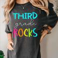 Third Grade Rocks Shirt Team 3rd Grade Teacher Women's Comfort Colors T-Shirt Pepper