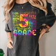 Tie Dye 5th Grade Typography Team Fifth Grade Teacher For Men Women Girls Kids Women's Comfort Colors T-Shirt Pepper Tie Dye 5th Grade Typography Team Fifth Grade Teacher For Men Women Girls Kids Women's Comfort Colors T-Shirt Pepper