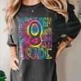 Tie Dye 8th Grade Typography Team Eighth Grade Teacher Women's Comfort Colors T-Shirt Pepper