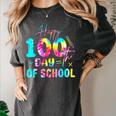 Tie Dye Happy 100th Day Of School Teacher Student 100 Days Women's Comfort Colors T-Shirt Pepper Tie Dye Happy 100th Day Of School Teacher Student 100 Days Women's Comfort Colors T-Shirt Pepper
