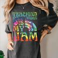 Tie Dye Teaching Social Studies Is My Jam Sunglasses Teacher Women's Comfort Colors T-Shirt Pepper Tie Dye Teaching Social Studies Is My Jam Sunglasses Teacher Women's Comfort Colors T-Shirt Pepper