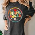 Toddler Squad Pre-K Teacher Pre School Back To School Women's Comfort Colors T-Shirt Pepper