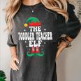 The Toddler Teacher Elf Christmas Matching Family Women's Comfort Colors T-Shirt Pepper The Toddler Teacher Elf Christmas Matching Family Women's Comfort Colors T-Shirt Pepper