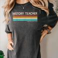 History Teacher Limited Edition Retro History Education Women's Comfort Colors T-Shirt Pepper