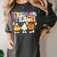Trick Or Teach Cute Halloween Teacher Women's Comfort Colors T-Shirt Pepper Trick Or Teach Cute Halloween Teacher Women's Comfort Colors T-Shirt Pepper