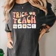 Trick Or Teach With Symbols Special Education Teacher Spooky Women's Comfort Colors T-Shirt Pepper Trick Or Teach With Symbols Special Education Teacher Spooky Women's Comfort Colors T-Shirt Pepper