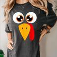 Turkey Face Halloween Costume Thanksgiving Teacher Nurse Women's Comfort Colors T-Shirt Pepper Turkey Face Halloween Costume Thanksgiving Teacher Nurse Women's Comfort Colors T-Shirt Pepper