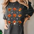 Turkey Squad Music Note Music Teacher Thanksgiving Women's Comfort Colors T-Shirt Pepper
