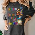 Turkey Thanksgiving Art Teacher Costume Tee For Artists Women's Comfort Colors T-Shirt Pepper