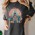 Twinning With My Teacher Bestie Rainbow Matching Teachers Women's Comfort Colors T-Shirt Pepper