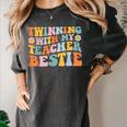 Twinning With My Teacher Bestie Twin Day Matching For Men Women Kids Women's Comfort Colors T-Shirt Pepper