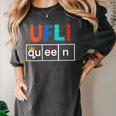 UFLI Queen Science Of Reading Literacy Teacher Appreciation Women's Comfort Colors T-Shirt Pepper