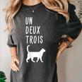 Un Deux Trois Cat Shirt French Teacher Women's Comfort Colors T-Shirt Pepper Un Deux Trois Cat Shirt French Teacher Women's Comfort Colors T-Shirt Pepper
