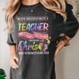 Never Underestimate A Teacher Does All Things Through Christ For Men Women Women's Comfort Colors T-Shirt Pepper Never Underestimate A Teacher Does All Things Through Christ For Men Women Women's Comfort Colors T-Shirt Pepper