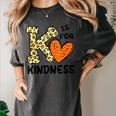 Unity Day K Is For Kindness Anti Bullying Orange Teacher Men Women Kids Women's Comfort Colors T-Shirt Pepper